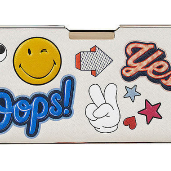 Anya Hindmarch Stickered-Up Pencil Case Clutch - Picture 5 of 8